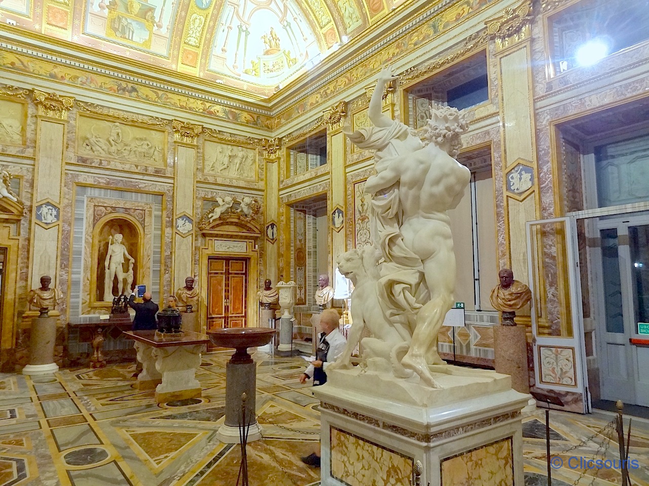 Rome galerie Borghese L'enlèvement de Perséphone