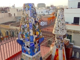 Barcelone palais güell toit et cheminées