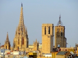 Barcelone palais güell toit et cheminées