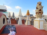 Barcelone palais güell toit et cheminées