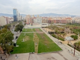 Barcelone plaça d'Espanya les arènes Parc Miró
