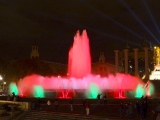 Barcelone plaça d'Espanya Fontaine Magique