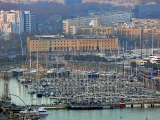 Barcelone port vu de Montjuic