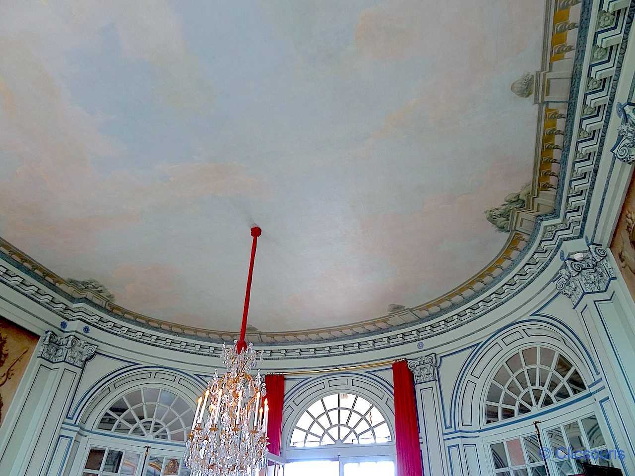 Château Champs-sur-Marne plafond salon