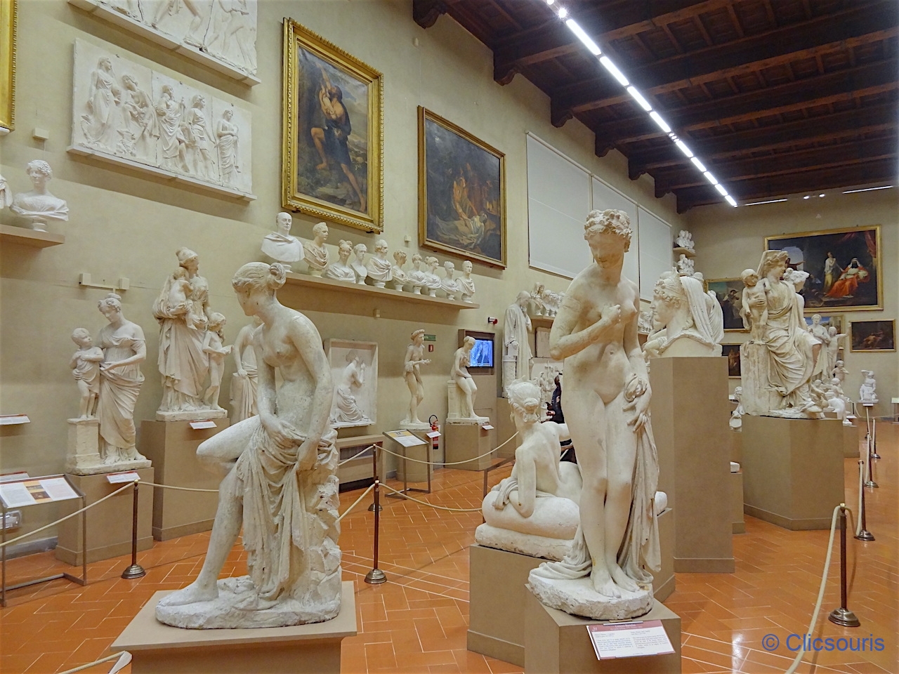 Florence galerie de l'Académie salon XIXe siècle