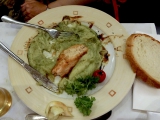 poulet gorgonzola et purée pesto
