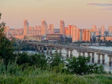 Kiev vue sur le Dniepr