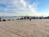 Praça do comercio Lisbonne Vue sur le Tage