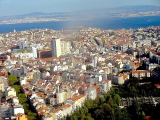 Lisbonne vue aérienne centre quartiers modernes du nord