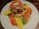 resto salade chevre mangue