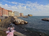 Naples bord de mer vu depuis Chiaia