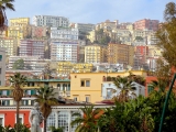 Naples Chiaia vue sur le Vomero