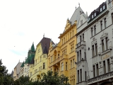 Art nouveau Prague rue de Paris