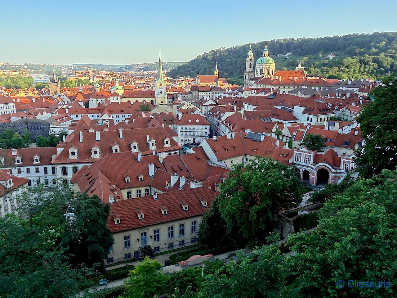 château de Prague vue en contrebas