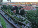 château de Prague vue sur les jardins en terrasse