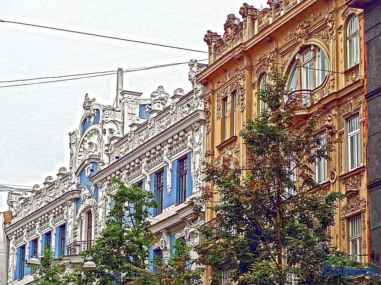 Riga Art nouveau Elizabtes iela 10a-b