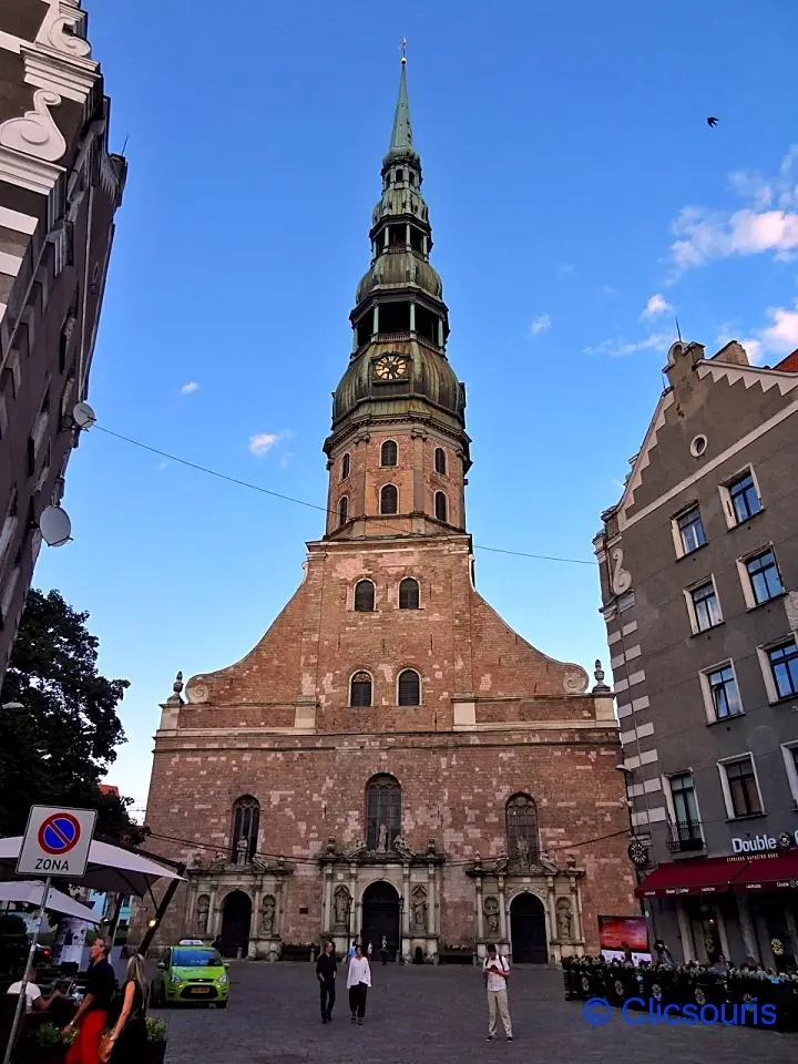 Riga Vieille ville Eglise Saint-Pierre