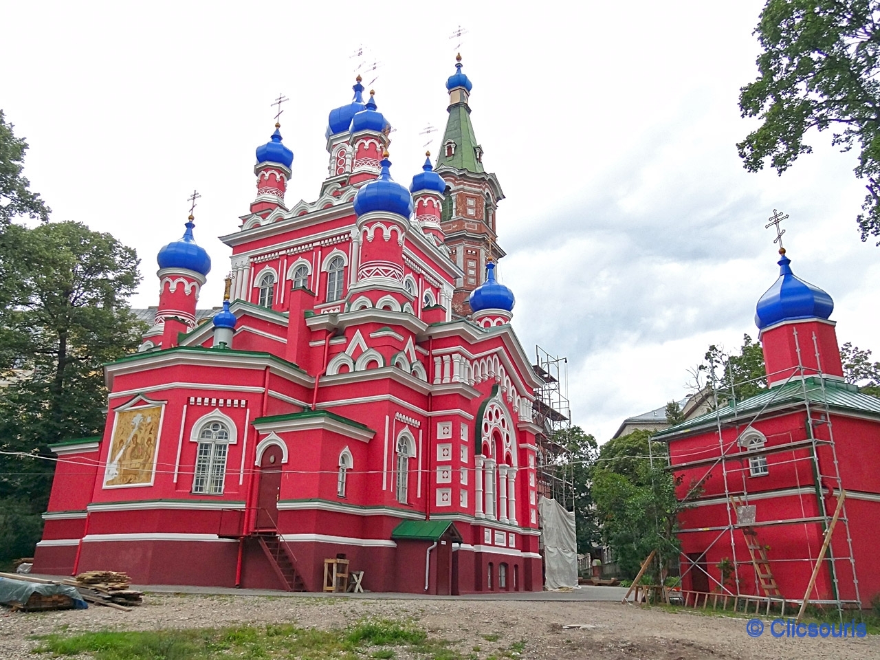 Riga Rive gauche Daugava église russe