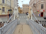 Saint-Pétersbourg pont aux des lions