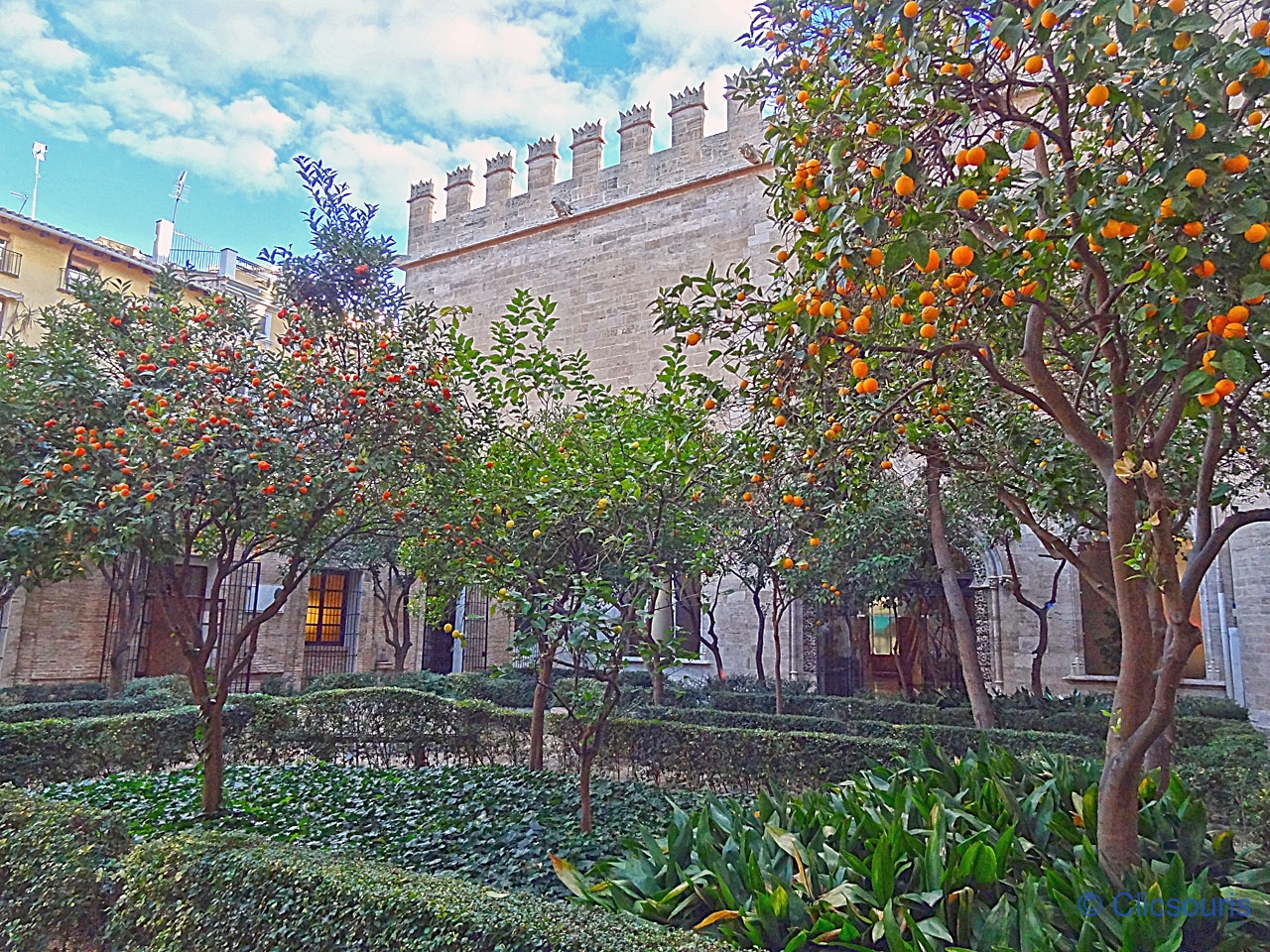 patio Lonja de la seda, Valence