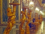 Château de Versailles la nuit Galerie des Glaces