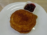 pancakes chocolat et confiture cerise Chez Gusto