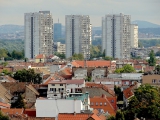 Vue sur Zemun et Belgrade