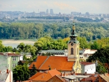 Vue sur Zemun et Belgrade