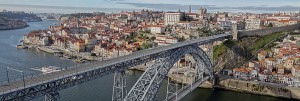 Vue générale de Porto (Portugal).