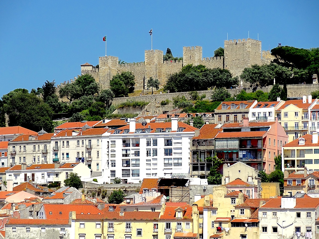 Castelo Sao Jorge à Lisbonne