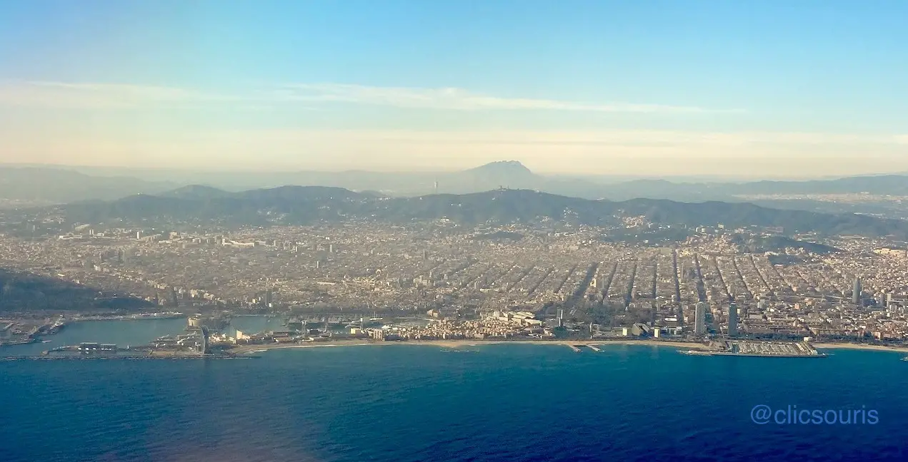 Barcelone vue aerienne