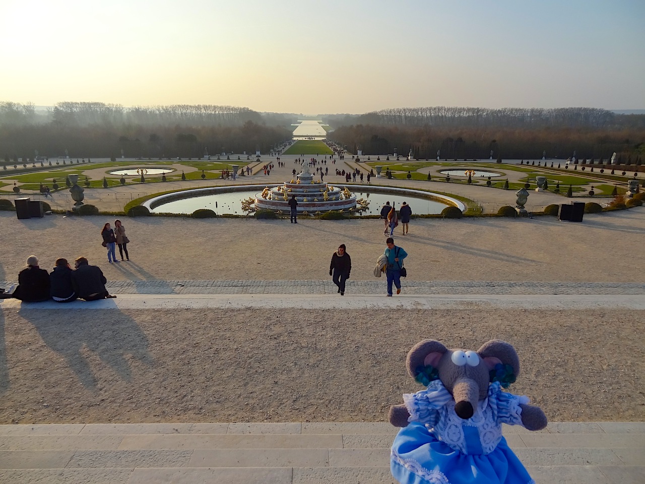 La perspective des jardins de Versailles