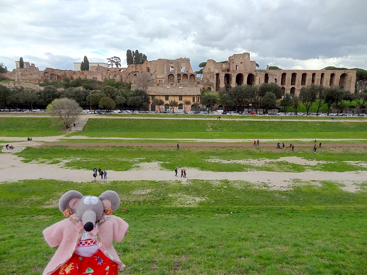 Vue sur le Palatin depuis le circo Massimo