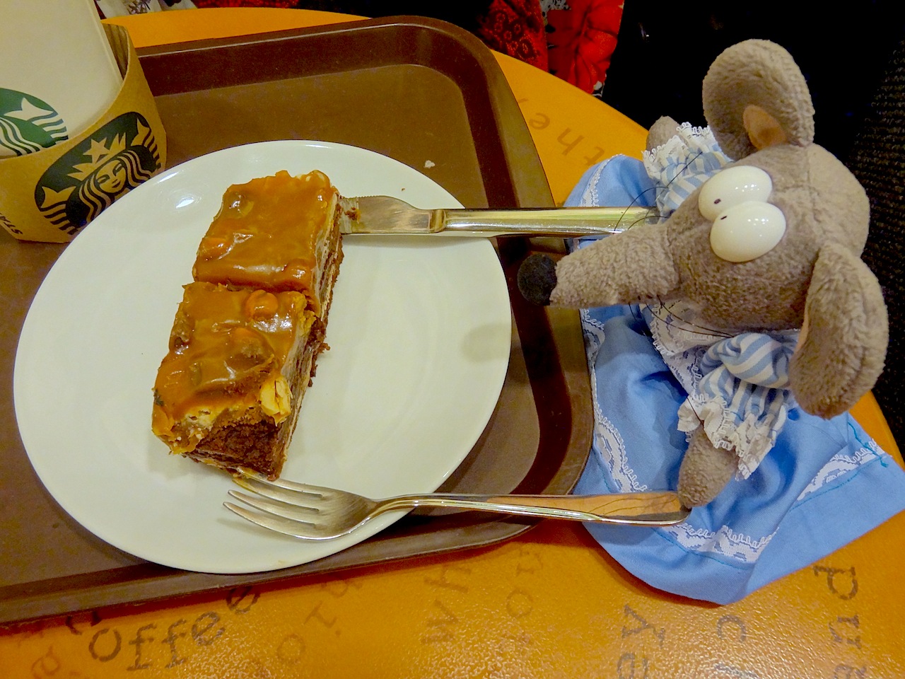 Gâteau chez Starbucks