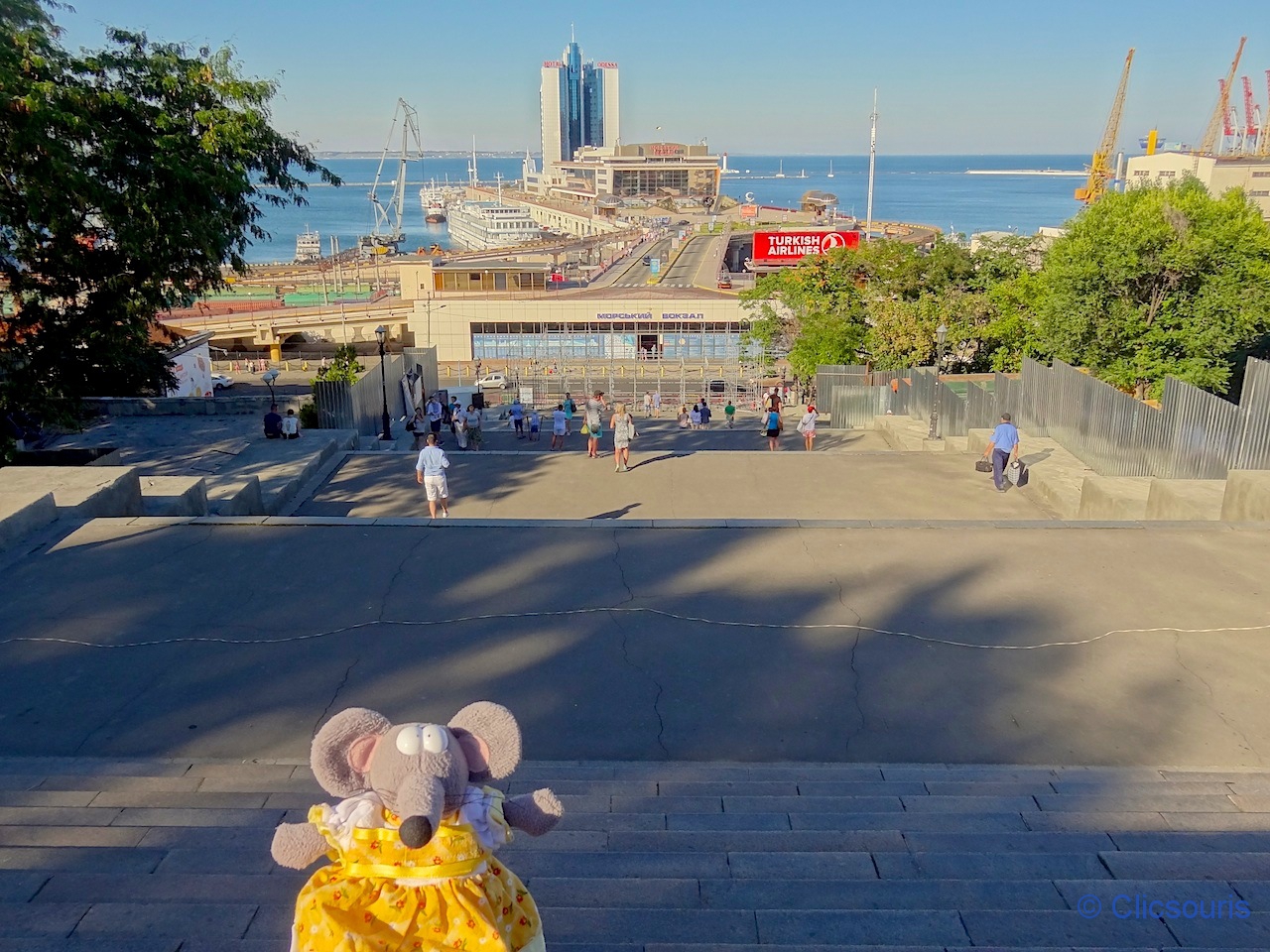 les escaliers potemkine à Odessa