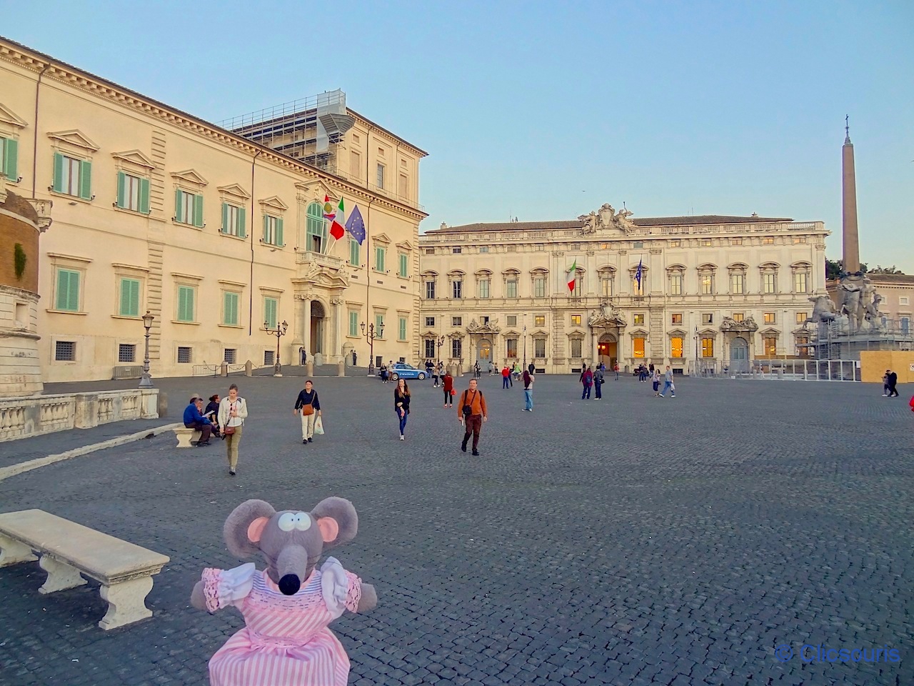 La place du Quirinal à Rome