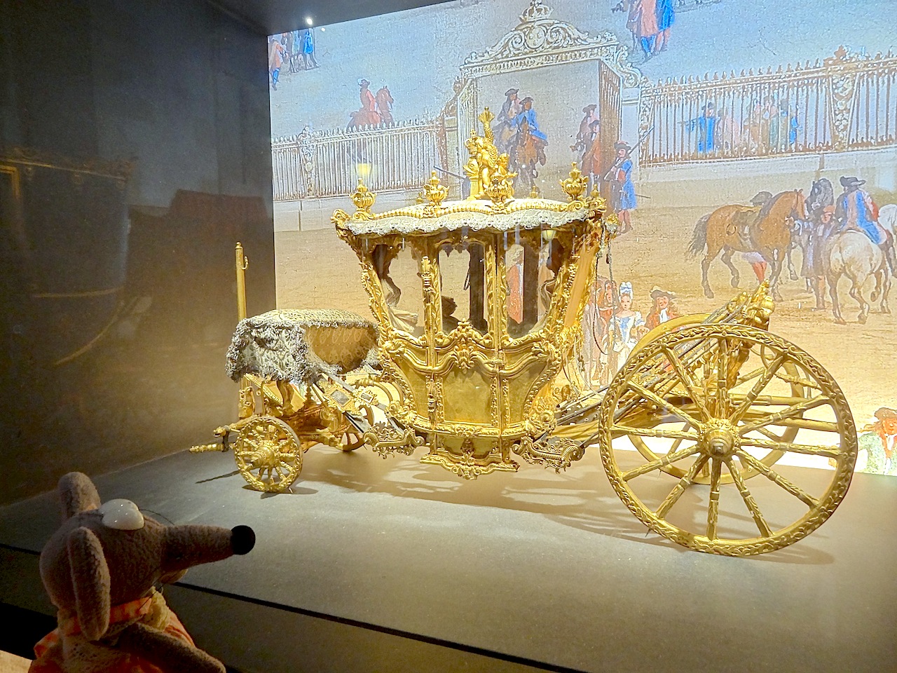 Maquette d'un carrosse au château de Versailles