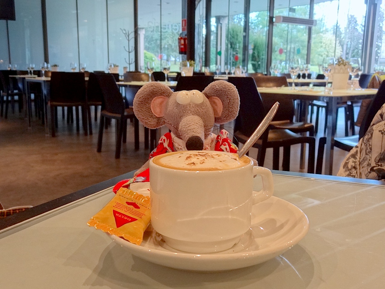 cappuccino au musée du costume de Madrid