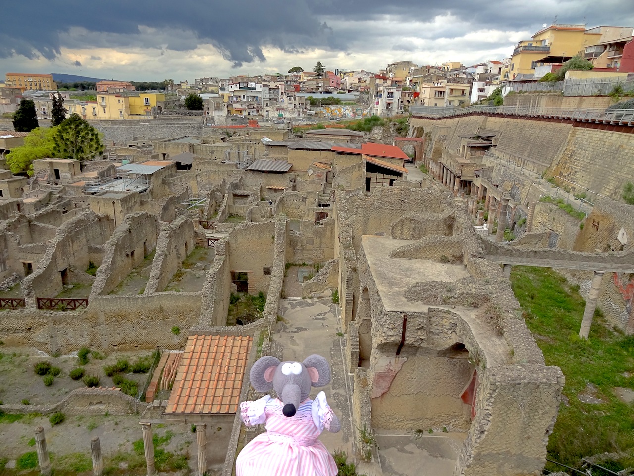 Vue du site d'Herculanum