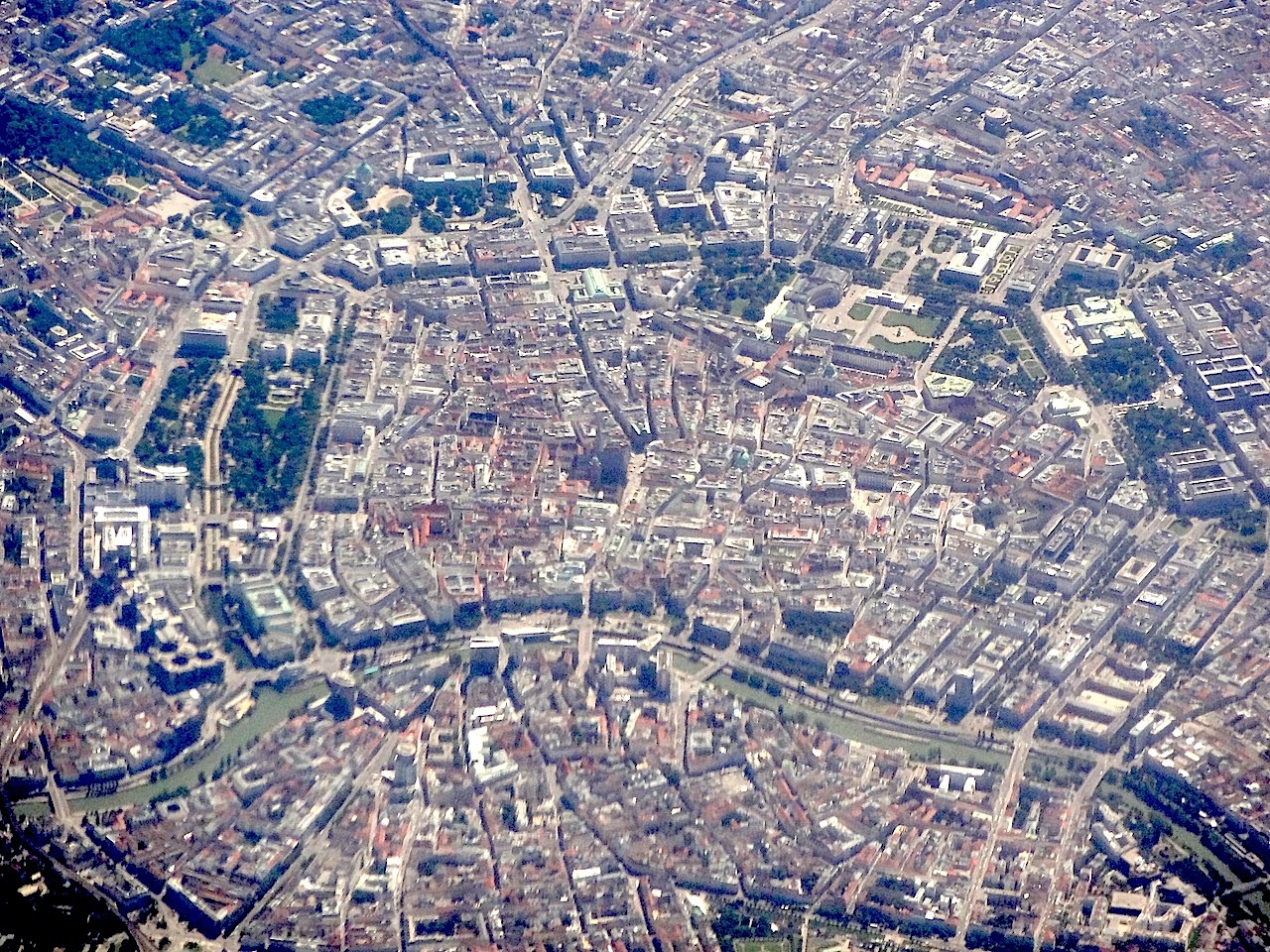 vue aérienne du centre de Vienne
