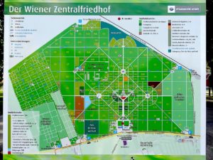 plan du cimetière central de Vienne