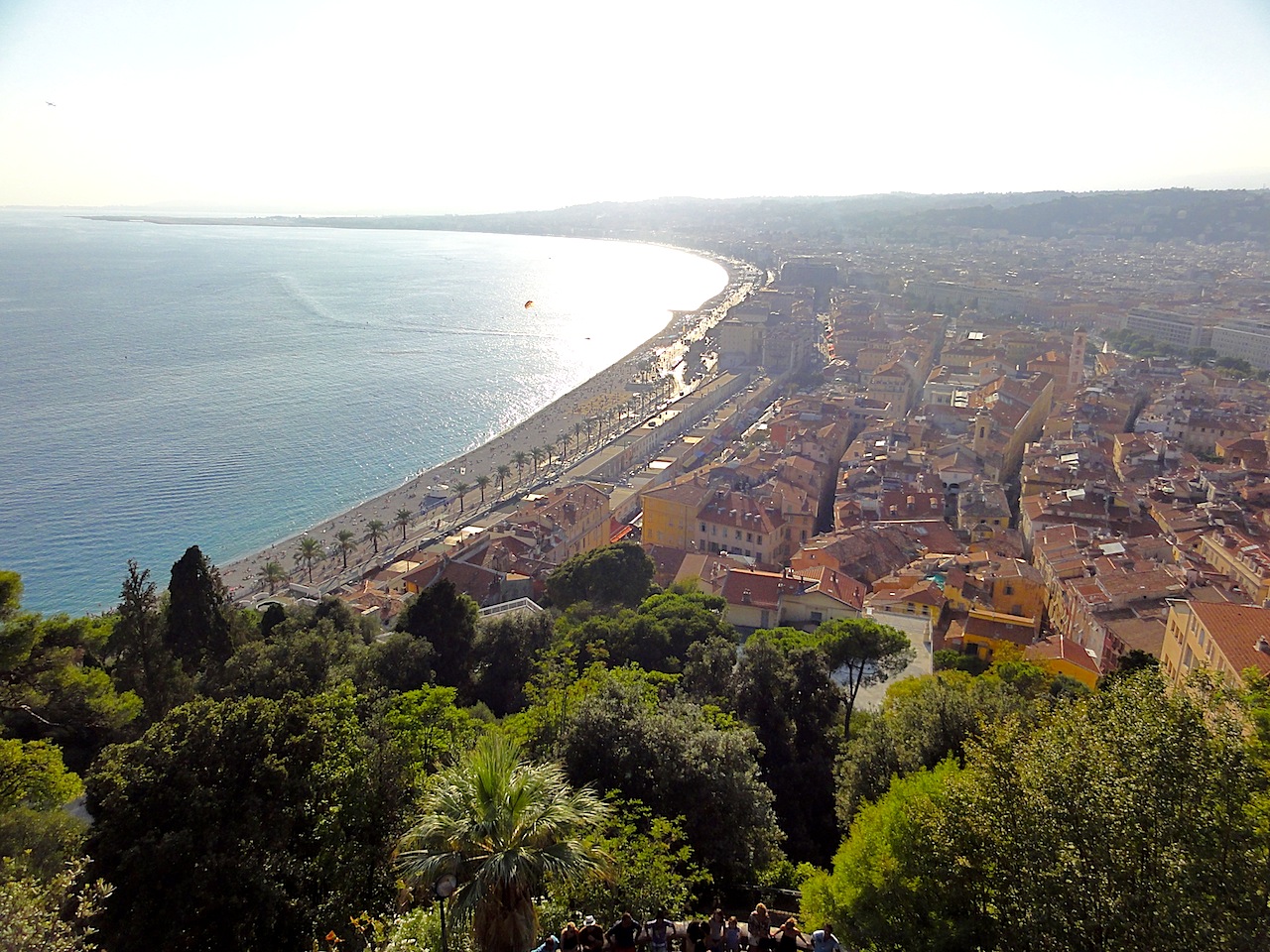 Vue du Vieux Nice et de la Promenade des Anglais
