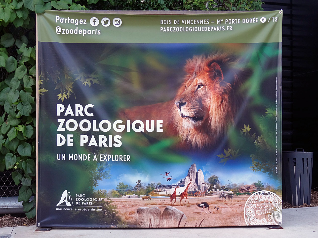 Affiche du parc zoologique de Paris