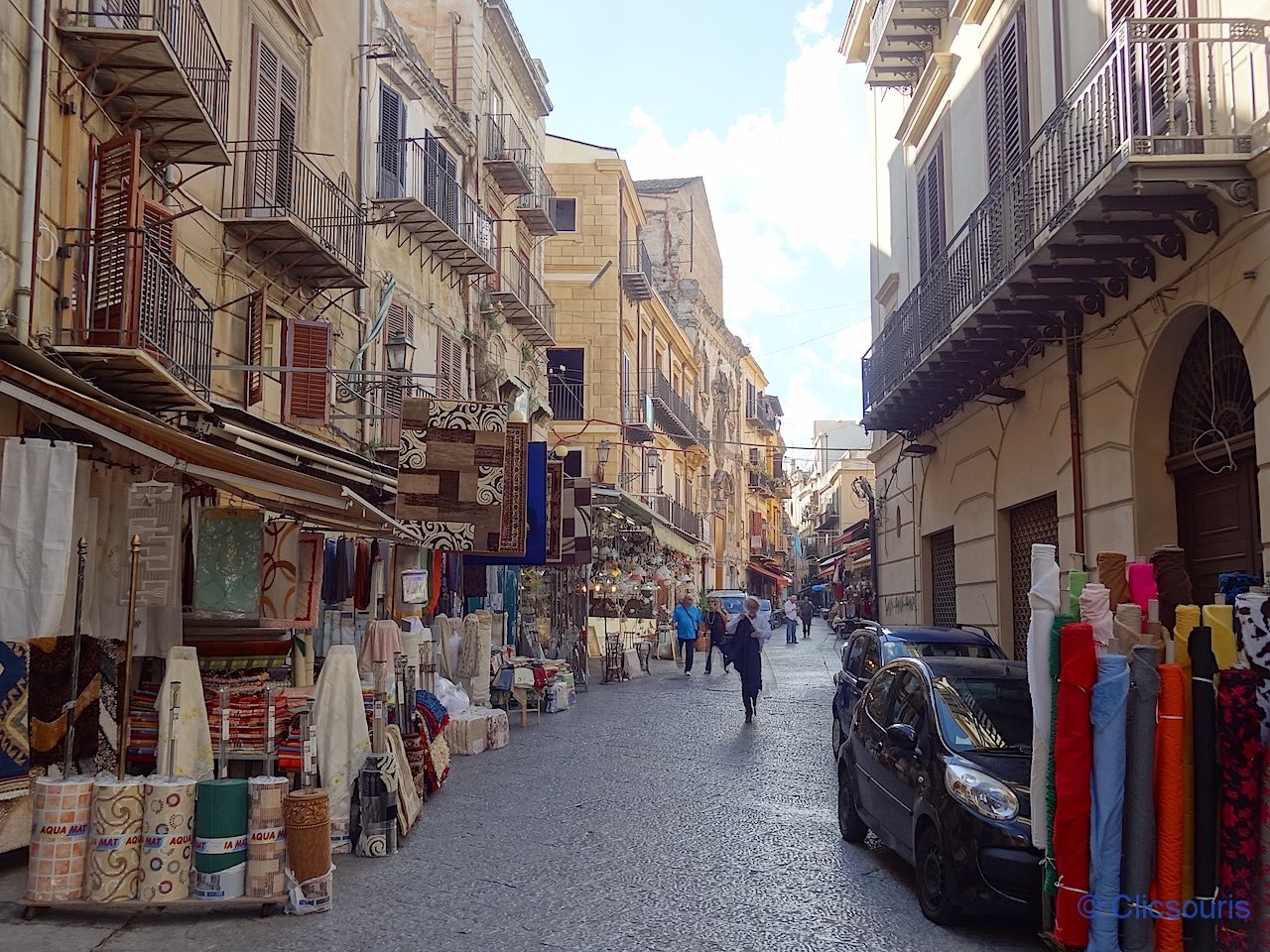 une rue du Capo à Palerme