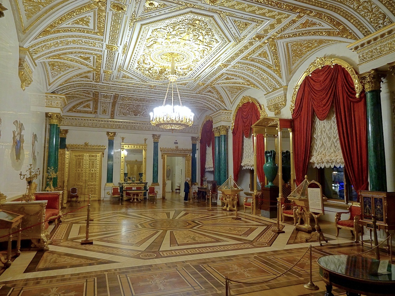 salle des malachites à l'Ermitage