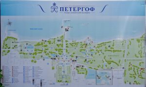 plan du parc de Peterhof
