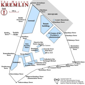 Plan du Kremlin de Moscou