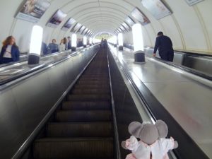 escalator du métro de Moscou