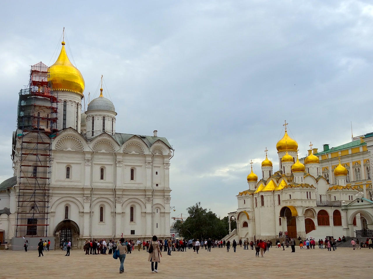 cathédrales de l'Annonciation et de l'Archange Saint Michel dans le Kremlin de Moscou
