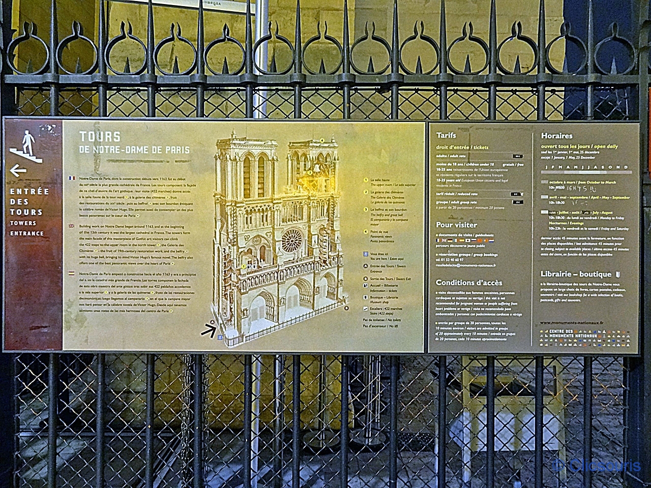 Visite des tour de Notre-Dame